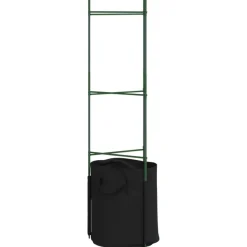 Tomaattihäkki kasvipussilla 8 kpl 116 cm teräs ja PP (81492)