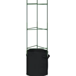 Tomaattihäkki kasvipussilla 8 kpl 116 cm teräs ja PP (81492)