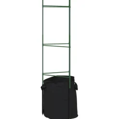 Tomaattihäkki kasvipussilla 8 kpl 116 cm teräs ja PP (81492)
