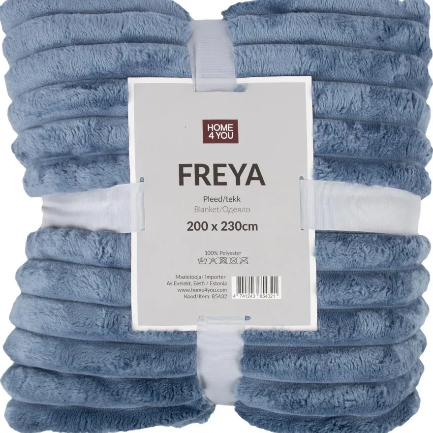 Torkkupeitto Home4You FREYA XL 200x230 cm, vaaleansininen