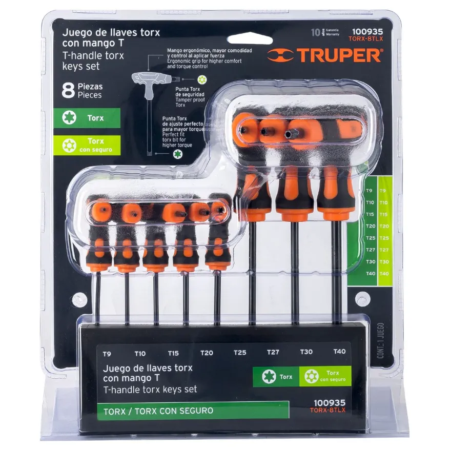 TORX-avainsetti Truper, T9–T40, 8 kpl