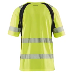 T-paita Blåkläder 3397 Highvis, huomiokeltainen/musta