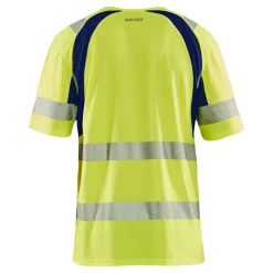 T-paita Blåkläder 3397 Highvis, huomiokeltainen/sininen