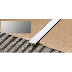 T-peitelista Progress Profiles Procover, 2,7m, 20mm, anodisoitu hopea