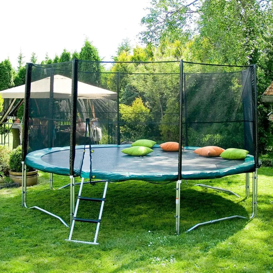 Trampoliini Home4you, Ø426cm, turvaverkolla