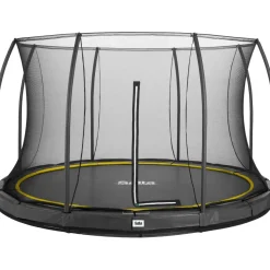 Trampoliini Salta Comfort Edition Inground, Ø396cm, musta, sis. turvaverkko