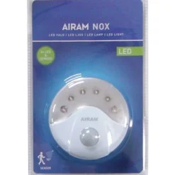 Tunnistinvalo Airam NOX, 6xLED+sensor