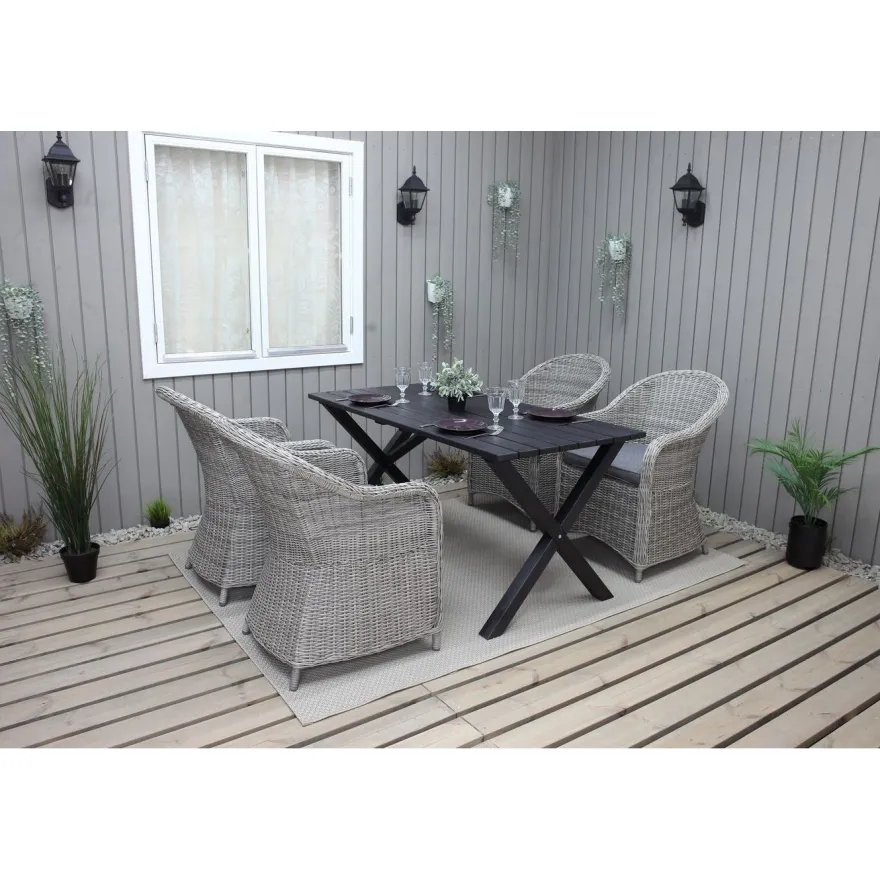 Tuoli Baltic Garden Daisy, 2kpl, polyrottinki