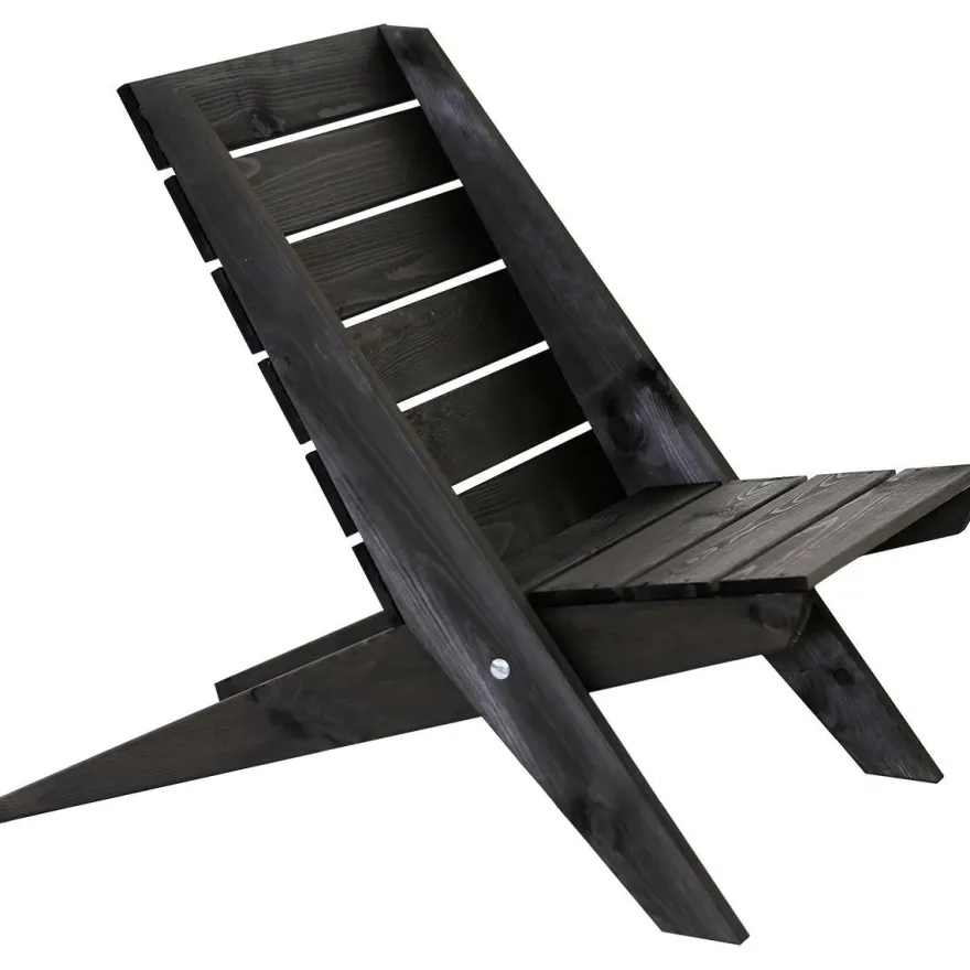 Tuoli EcoFurn Granny mänty, musta