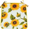 Tuolin pehmuste Home4You LONETA NEW 39x39 cm, auringonkukat, monivärinen