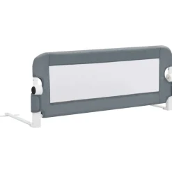 Turvalaita sänkyyn polyesteri 102x42 cm harmaa