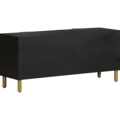 TV-kaappi Musta 105x33x46 cm suunniteltu puu (17648)