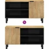 TV-kaappi Ruskea 80x31,5x46 cm Massiivipuu Mango (17735)