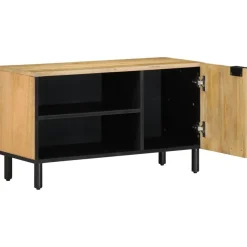 TV-kaappi Ruskea 80x31,5x46 cm Massiivipuu Mango (17735)