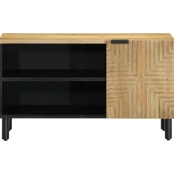 TV-kaappi Ruskea 80x31,5x46 cm Massiivipuu Mango (17735)
