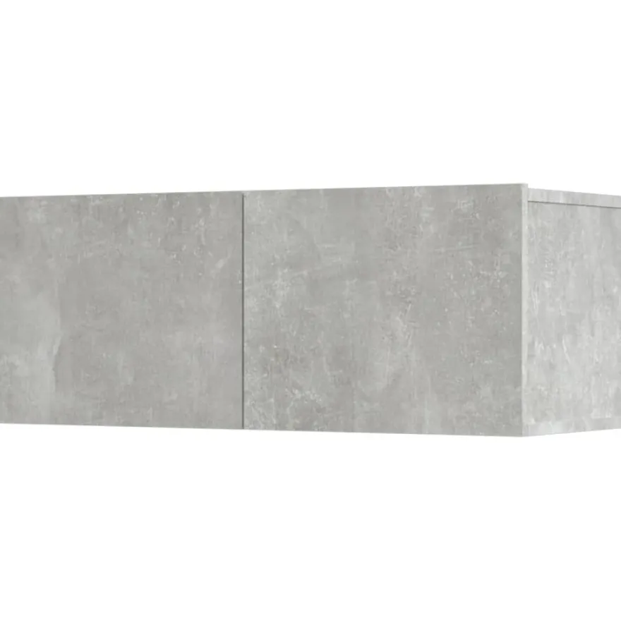 TV-kaappisarja 5-osainen betoninharmaa tekninen puu (14441)