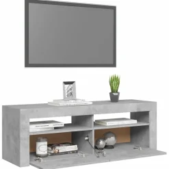 TV-kaappi/taso LED-valoilla, 120x35x40 cm, eri värejä (09085)