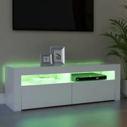 TV-kaappi/taso LED-valoilla, 120x35x40 cm, eri värejä (09085)
