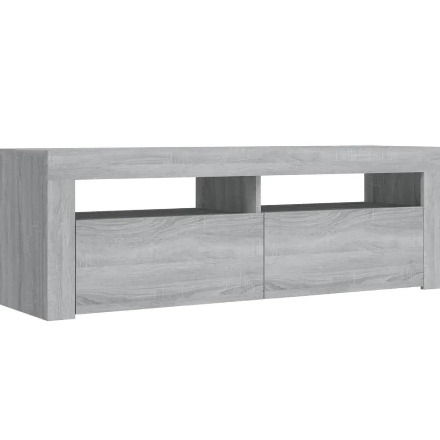 TV-kaappi/taso LED-valoilla, 120x35x40 cm, eri värejä (09085)