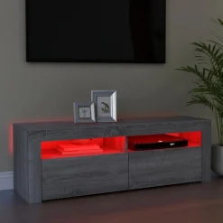 TV-kaappi/taso LED-valoilla, 120x35x40 cm, eri värejä (09085)