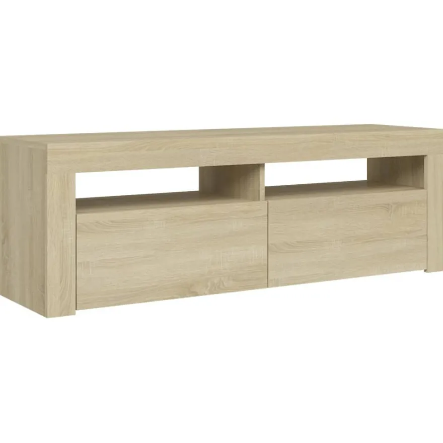 TV-kaappi/taso LED-valoilla, 120x35x40 cm, eri värejä (09085)