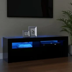 TV-kaappi/taso LED-valoilla, 120x35x40 cm, eri värejä (09085)