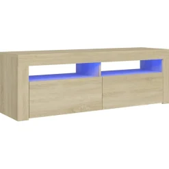 TV-kaappi/taso LED-valoilla, 120x35x40 cm, eri värejä (09085)