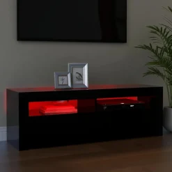 TV-kaappi/taso LED-valoilla, 120x35x40 cm, eri värejä (09085)