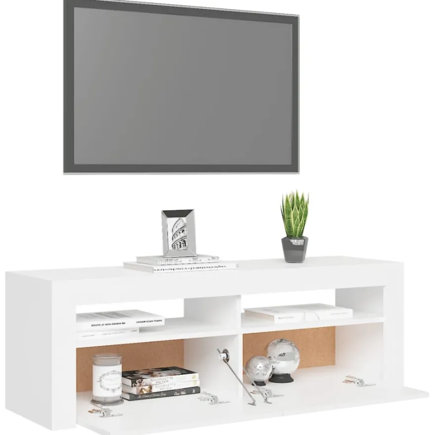 TV-kaappi/taso LED-valoilla, 120x35x40 cm, eri värejä (09085)