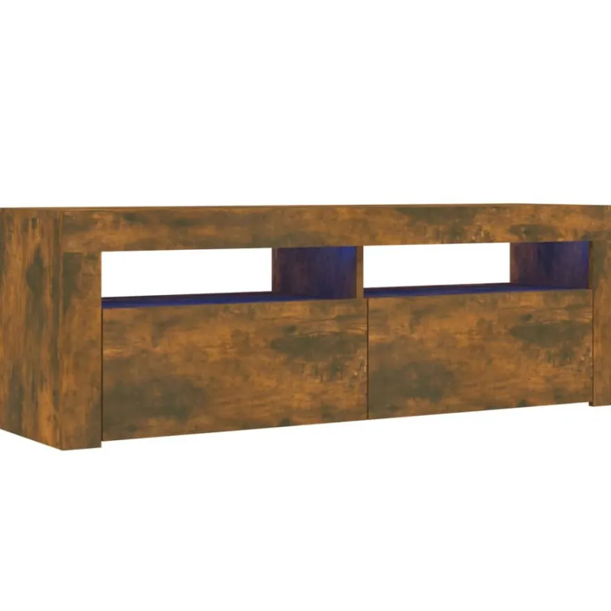 TV-kaappi/taso LED-valoilla, 120x35x40 cm, eri värejä (09085)