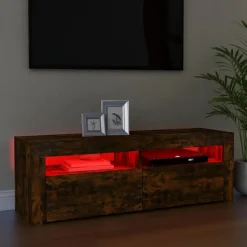 TV-kaappi/taso LED-valoilla, 120x35x40 cm, eri värejä (09085)