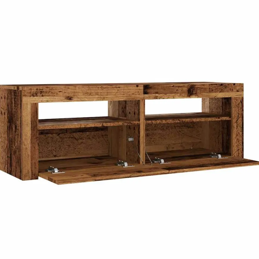 TV-kaappi/taso LED-valoilla, 120x35x40 cm, eri värejä (09085)