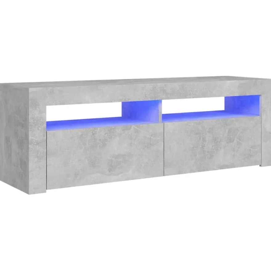 TV-kaappi/taso LED-valoilla, 120x35x40 cm, eri värejä (09085)