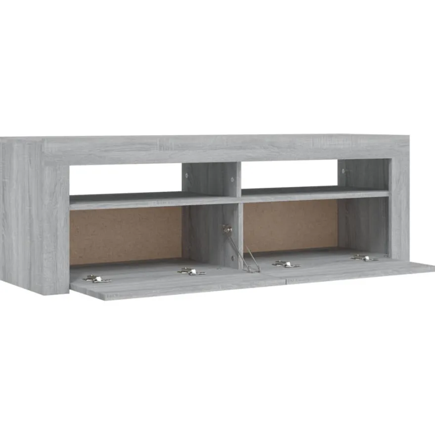 TV-kaappi/taso LED-valoilla, 120x35x40 cm, eri värejä (09085)