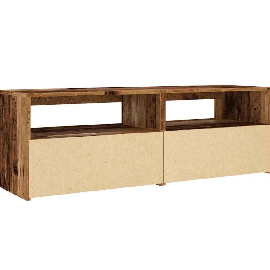 TV-kaappi/taso LED-valoilla, 120x35x40 cm, eri värejä (09085)
