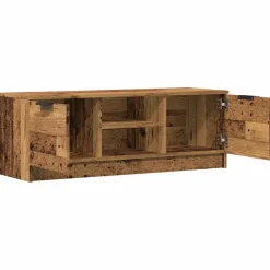 TV-kaappi vanhaa puuta 102x35x36,5 cm tekninen puu (56858)