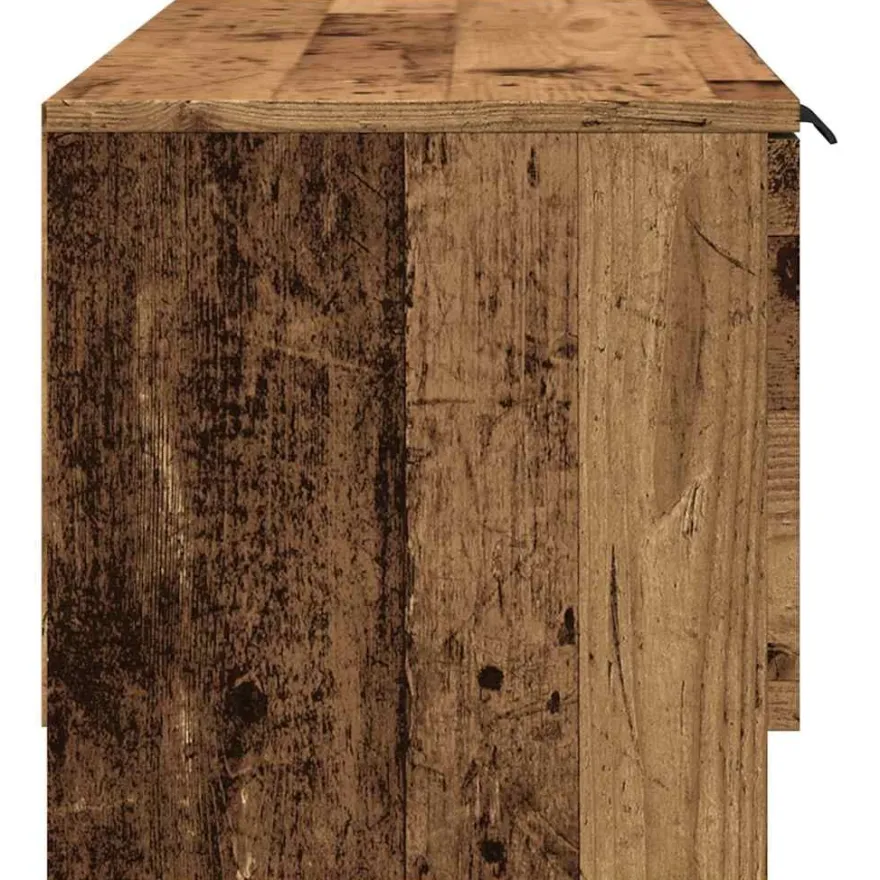 TV-kaappi vanhaa puuta 102x35x36,5 cm tekninen puu (56858)