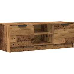 TV-kaappi vanhaa puuta 102x35x36,5 cm tekninen puu (56858)