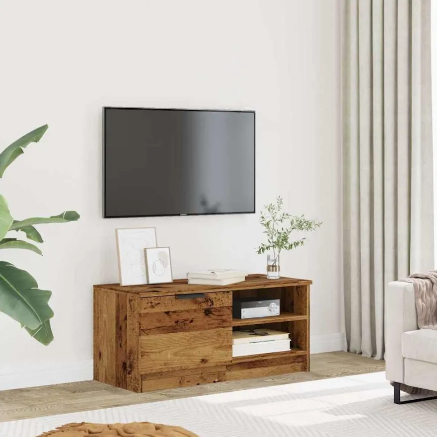 TV-kaluste, 80x35x36,5 cm, eri värejä ja pakkauskokoja (13726)