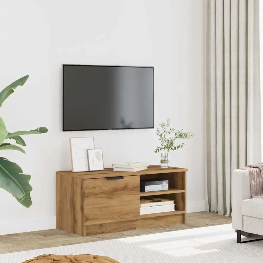TV-kaluste, 80x35x36,5 cm, eri värejä ja pakkauskokoja (13726)