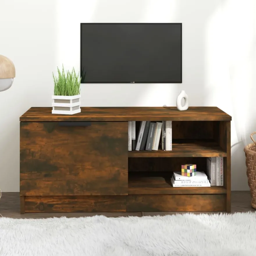 TV-kaluste, 80x35x36,5 cm, eri värejä ja pakkauskokoja (13726)