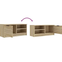 TV-kaluste, 80x35x36,5 cm, eri värejä ja pakkauskokoja (13726)