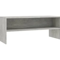 Tv-taso betoninharmaa 100x40x40 cm lastulevy