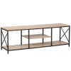 TV-taso Home4You Study 140x40x46,5cm, tammi/musta