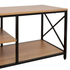 TV-taso Home4You Study 140x40x46,5cm, tammi/musta