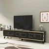 TV-taso Linento Furniture Sona, 180cm, musta