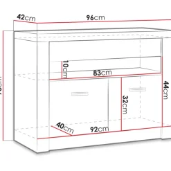 TV-taso Nomla INDIANAPOLIS 10, leveys 96cm, eri värejä