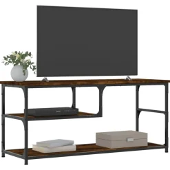 TV-taso teknisestä puusta ja teräksestä, 103x38x46,5 cm, eri värejä (29032)