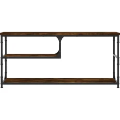 TV-taso teknisestä puusta ja teräksestä, 103x38x46,5 cm, eri värejä (29032)