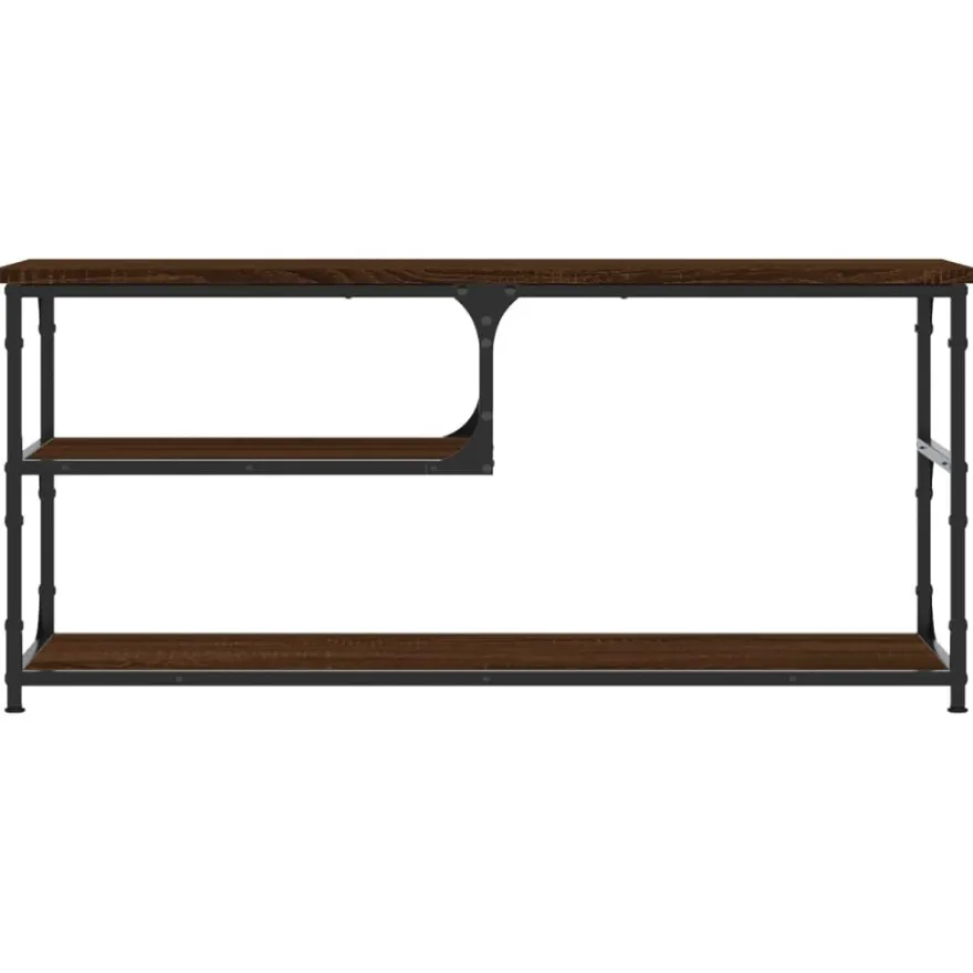 TV-taso teknisestä puusta ja teräksestä, 103x38x46,5 cm, eri värejä (29032)